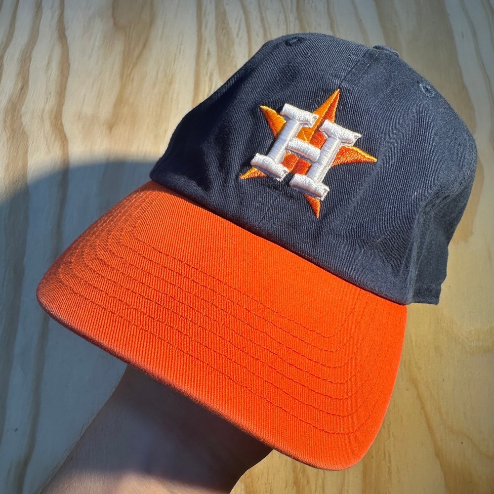 47 Brand Houston Astros Kids Baseball Cap Navy Orange Adjustable Hat B-RGW10GWS